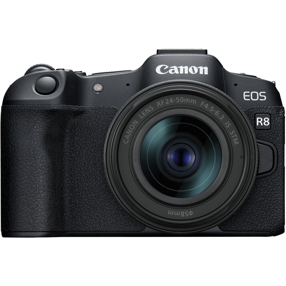 Canon EOS R8 Mirrorless Digital Camera + RF 24-50mm f/4.5-6.3 IS STM Lens Kit