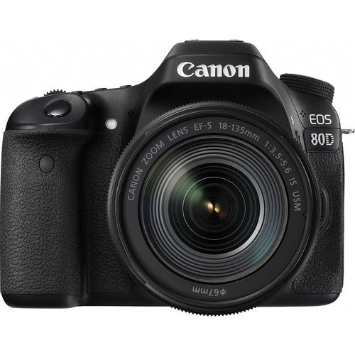 Canon EOS 80D Digital SLR Camera + 18-135mm f/3.5-5.6 IS USM Lens Kit
