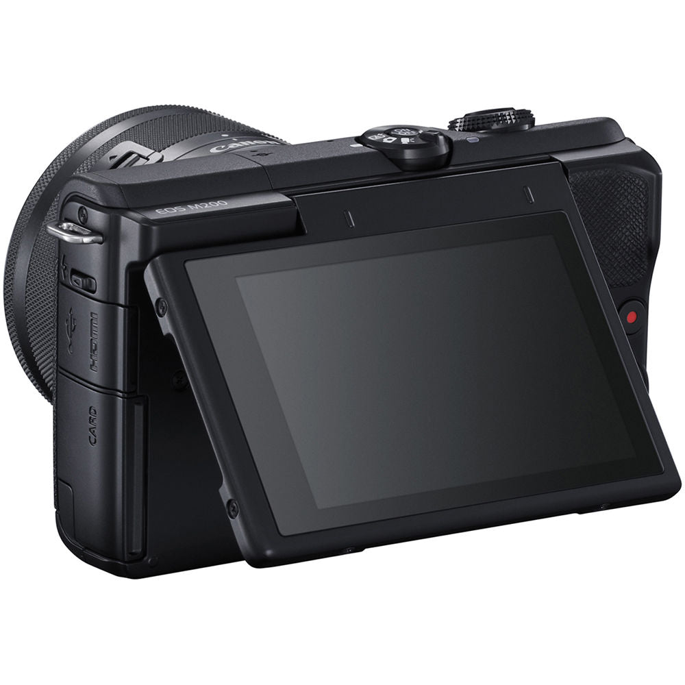 Canon EOS M200 Mirrorless Digital Camera + 15-45mm Lens - Black