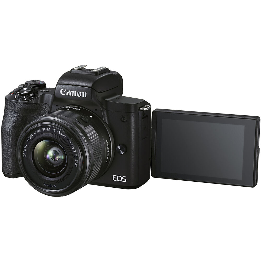 Canon EOS M50 Mark II Mirrorless Digital Camera + 15-45mm Lens - Black