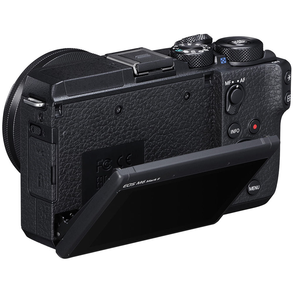 Canon EOS M6 Mark II Mirrorless Digital Camera (Body Only) - Black