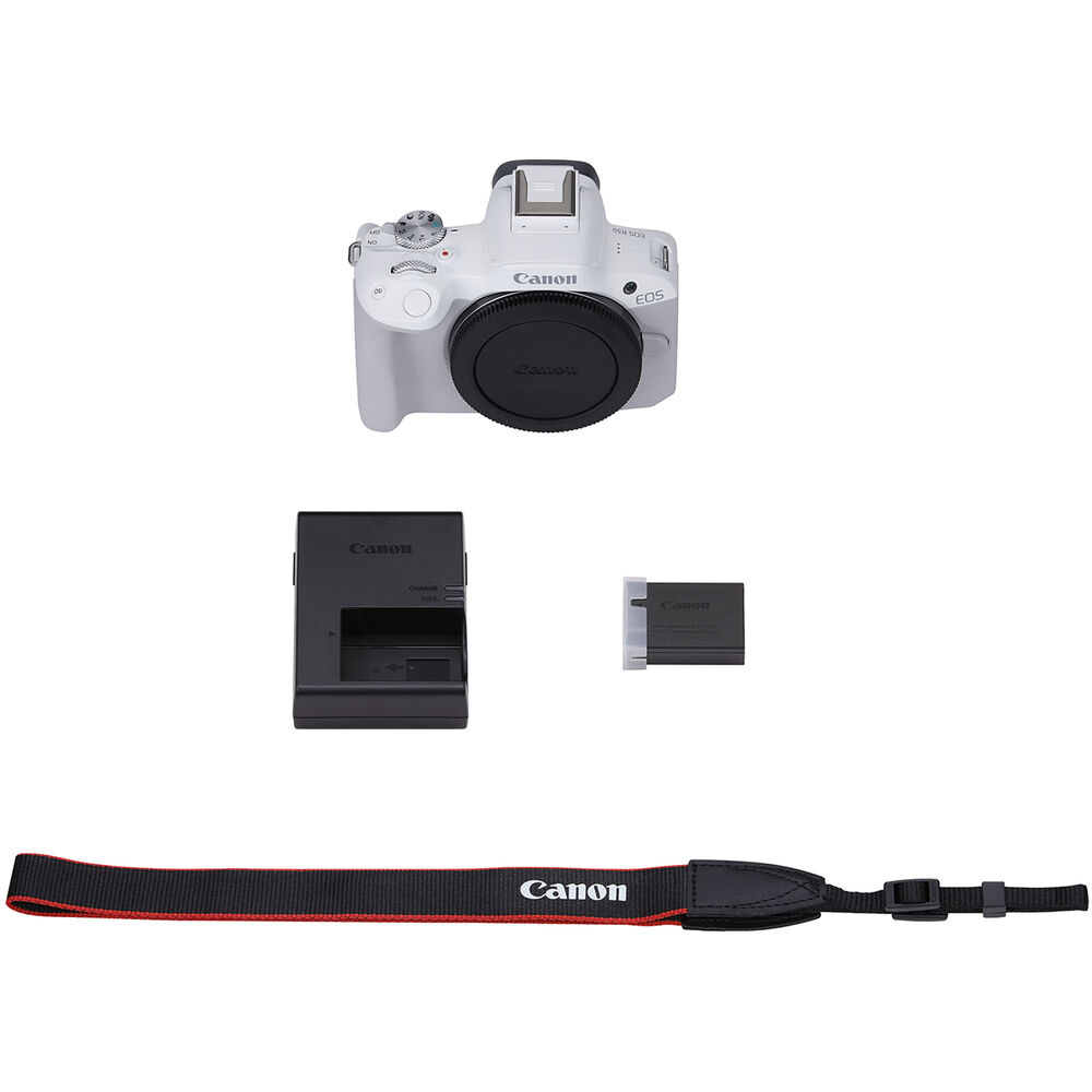 Canon EOS R50 Mirrorless Digital Camera (Body Only) - White