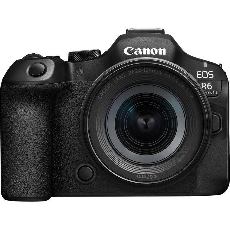 Canon EOS R6 Mark III Mirrorless Digital Camera + RF 24-105mm f/4-7.1 ...