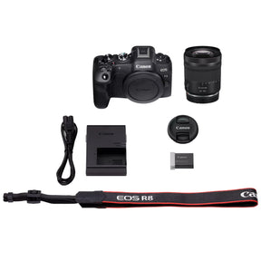 Canon EOS R8 Mirrorless Digital Camera + RF 24-105mm f/4-7.1 IS STM Lens Kit