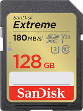 SanDisk Extreme SDXC 128GB 180MB/s UHS-I Memory Card