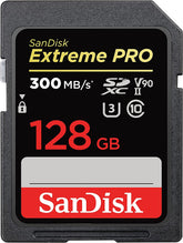 SanDisk Extreme Pro SDXC 300MB/s 128GB UHS-II Memory Card