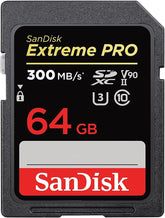 SanDisk Extreme Pro 300MB/s 64GB SDXC UHS-II Memory Card