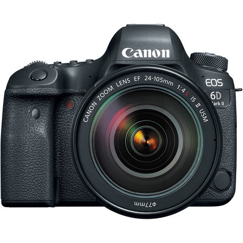 Canon EOS 6D Mark II Digital SLR Camera + EF 24-105mm f/4 II L Lens Kit