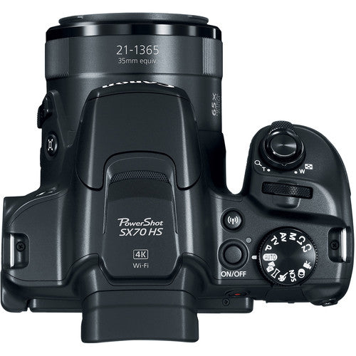 Canon PowerShot SX70 HS Digital Camera - Black