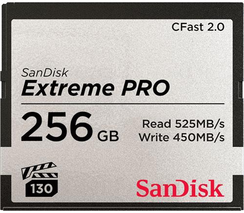Accessories - SanDisk Extreme Pro 256GB CFast 2.0 Card
