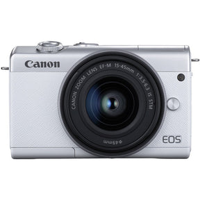 Canon EOS M200 Mirrorless Digital Camera + 15-45mm Lens - White