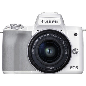 Canon EOS M50 Mark II Mirrorless Digital Camera + 15-45mm Lens - White